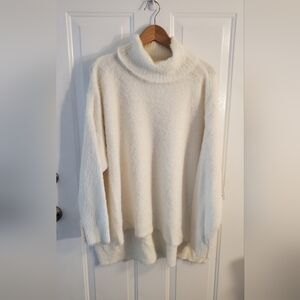 NWT Sonoma Cream Cowl Neck Sweater